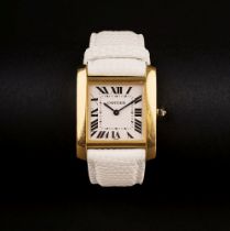 Cartier. A Lady's Wristwatch Tank Francaise.