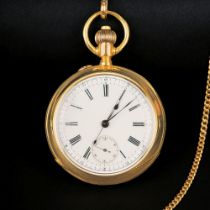 A Pocketwatch with Chronograph on Clock Chain.