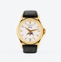 Patek Philippe. A Gentleman's Wristwatch Annual Calendar, 125 Years Wempe.