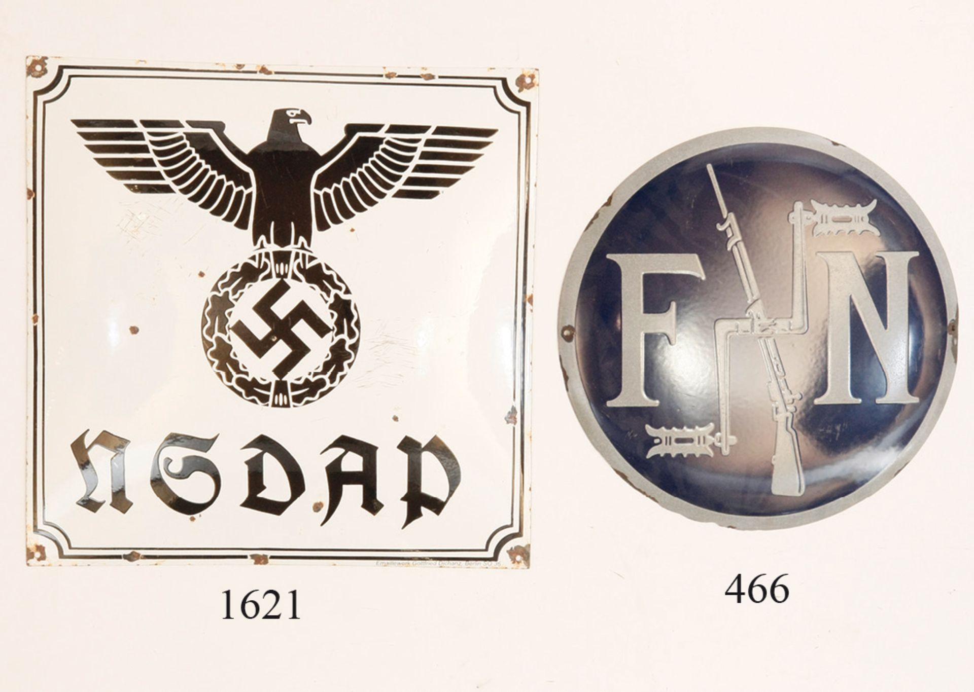 Emailleschild, NSDAP