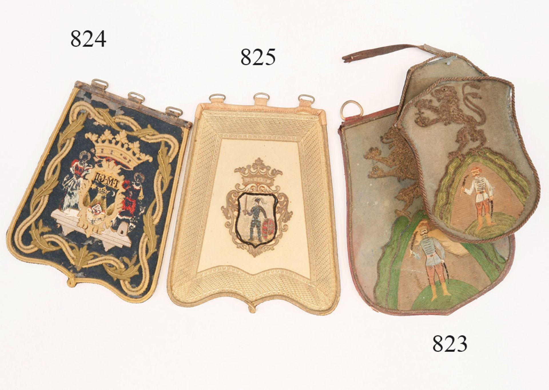 Ungarn, Offizierssäbeltasche der Stadt Pécs, um 1860