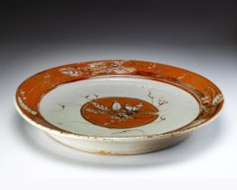 A DAVID WALTERS LARGE STONEWARE CHARGER