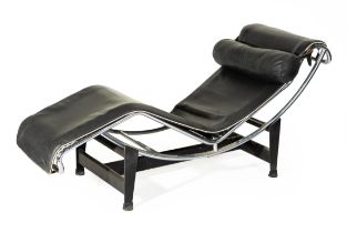 AN LC4 LOUNGER, DESIGNED BY LE CORBUSIER, PIERRE JEANNERET AND CHARLOTTE PERIAND IN 1928, MANUFACTUR