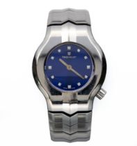 A LADIES STAINLESS STEEL WRISTWATCH, TAG HEUER ALTER EGO