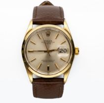 A GENTLEMAN'S GOLD WRISTWATCH, ROLEX OYSTER PERPETUAL