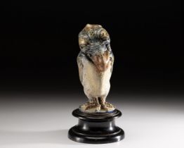 AÂ  MARTIN BROTHERS STONEWARE 'WALLY-BIRD' JAR AND COVER, 1885