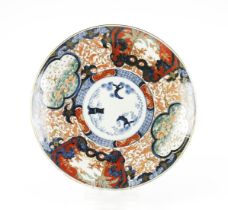 A JAPANESE IMARI "THREE FRIENDS OF WINTER" CHARGER, MEIJI PERIOD, 1868 - 1912