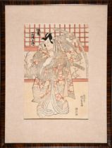 AN EDO PERIOD JAPANESE WOODBLOCK PRINT