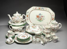 A "CHINESE ROSE" SPODE DINNER SERVICE