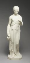 A FIGURE OF HEBE, GRECIAN GODDESS OF YOUTH, MODERN