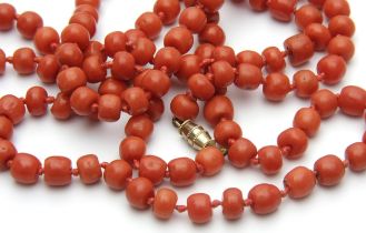 A CORAL NECKLACE