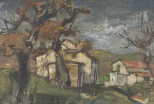 Gregoire Johannes Boonzaier (South African 1909 - 2005) HOUSES AMONG TREES