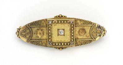 A DIAMOND BROOCH, CIRCA 1900