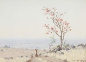 Willem Hermanus Coetzer (South African 1900 - 1983) BANDOLIERS WITH A FLOWERING CORAL TREE