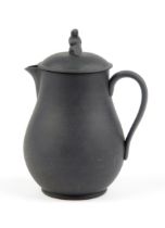 A WEDGWOOD BLACK BASALT 'WIDOW' FINIAL COFFEE POT