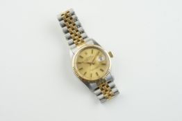 ROLEX OYSTER PERPETUAL DATEJUST STEEL AND GOLD REF. 16013