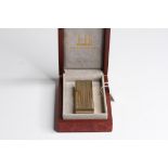 SOLID 18CT DUNHILL TWO TONE ROLLAGAS, white and yellow gold, singed and import mark to base,