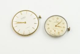 ***TO BE SOLD WITHOUT RESERVE*** PAIR OF WATCH PARTS INCLUDING RECORD, record dial movement and