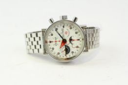ALAIN SILBERSTEIN KRONO 2 AUTOMATIC LIMITED EDITION, circular white dial with dot hour markers,