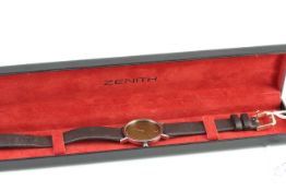 ZENTIH MOVADO MUSEUM WATCH WITH BOX, patina dial, reference 01.2320.305, comes with Zenith box,