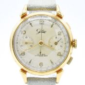 JOLUS LARGE SWISS CHRONOGRAPH MANUAL WIND IN GOLD PLATED CASE CIRCA 1950S. SERIAL 280650, 14.5 L-