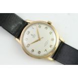 9CT VINTAGE TUDOR PRINCE AUTOMATIC, circular cream dial with arabic numeral hour markers, 34mm 9ct