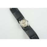 OMEGA MILITARY STYLE WRISTWATCH CIRCA 1938, circular dial with hour marker and hands, 30mm case with