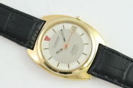 VINTAGE OMEGA CONSTELLATION ELECTRONIC F300 Hz, circular silver dial with baton hour markers, date
