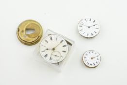 ***TO BE SOLD WITHOUT RESERVE*** GROUP OF POCKET WATCH MOVEMENTS AND PARTS, parts include H J Webb