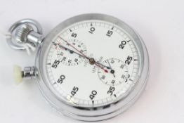 LEMANIA NERO SPLIT SECONDS CHRONOGRAPH, circular white dial with arabic numeral hour markers,
