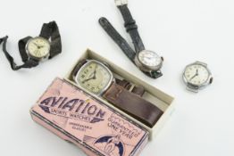 GROUP OF WRISTWATCH INCL. CARBEL, 4 wristwatch including carbel and aviation with original box.***
