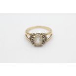 9ct gold vintage topaz dress ring (2.9g)