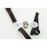 GROUP OF JUMP HOUR WRISTWATCH & PARTS, wristwatch currently running, movement an trench style jump