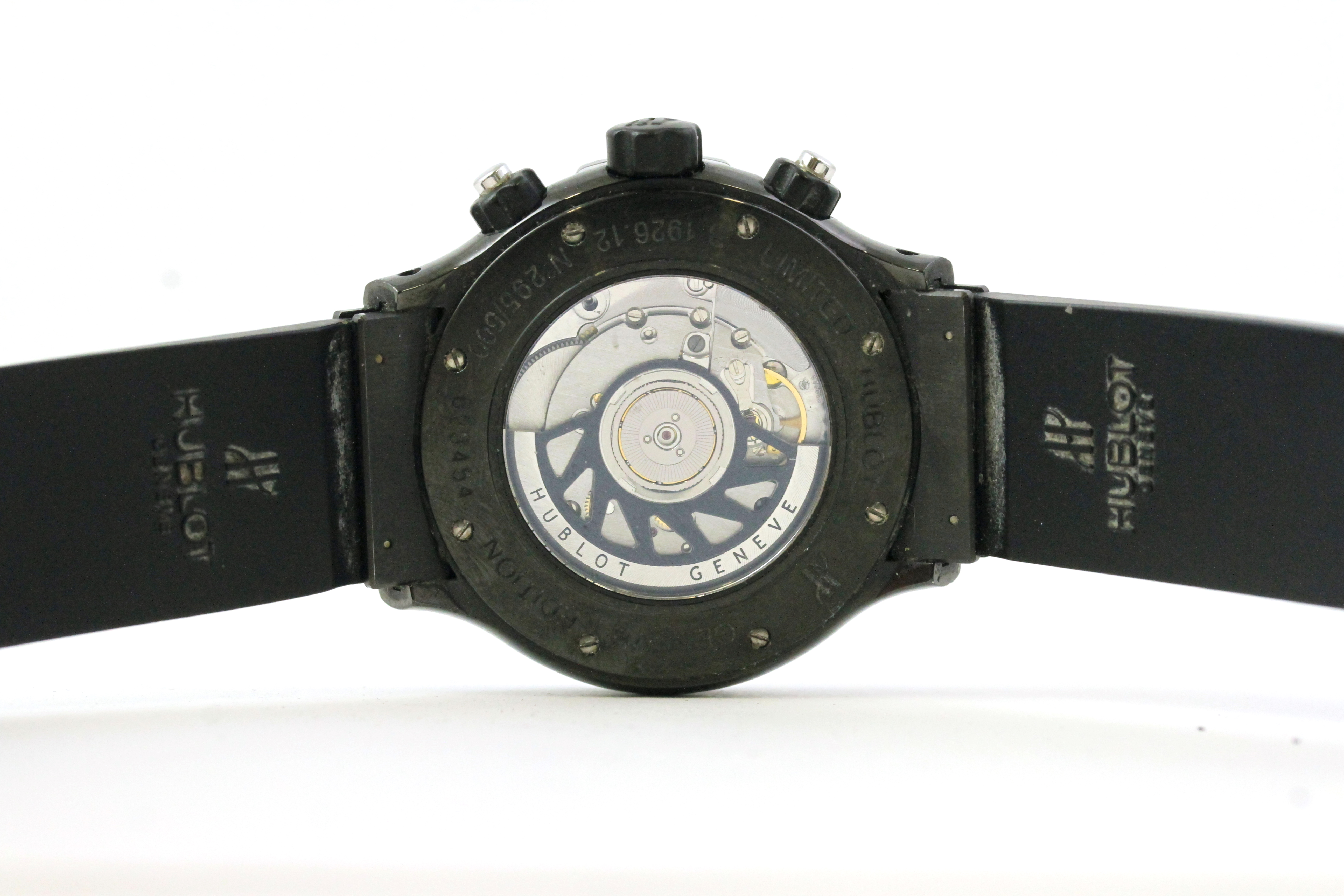 HUBLOT SUPER B BLACK MAGIC FLYBACK CHRONOGRAPH WITH BOX REFERENCE B 1926.12 - Image 3 of 3