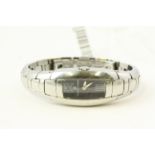 MAURICE LACROIX 32859 , black rectangular dial, stainless steel case and bracelet, 20mm, quartz