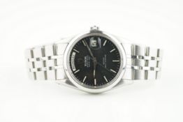 TUDOR OYSTER PRINCE DATE-DAY BLACK DIAL REF. 94500 1984 BOX & ROLEX GUARANTEE BOOKLET, circular