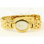 RAYMOND WEIL DRESS WATCH REFERENCE 5889, gold plated, oval white dial, Roman numerals, 20mm, quartz