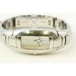 MAURICE LACROIX IN3012 , silver rectangular dial, stainless steel case and bracelet, 20mm, quartz