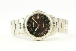 TISSOT PR100 SPORTS WATCH REFERENCE T049410B, circular black dial, roman numeral hour markers,