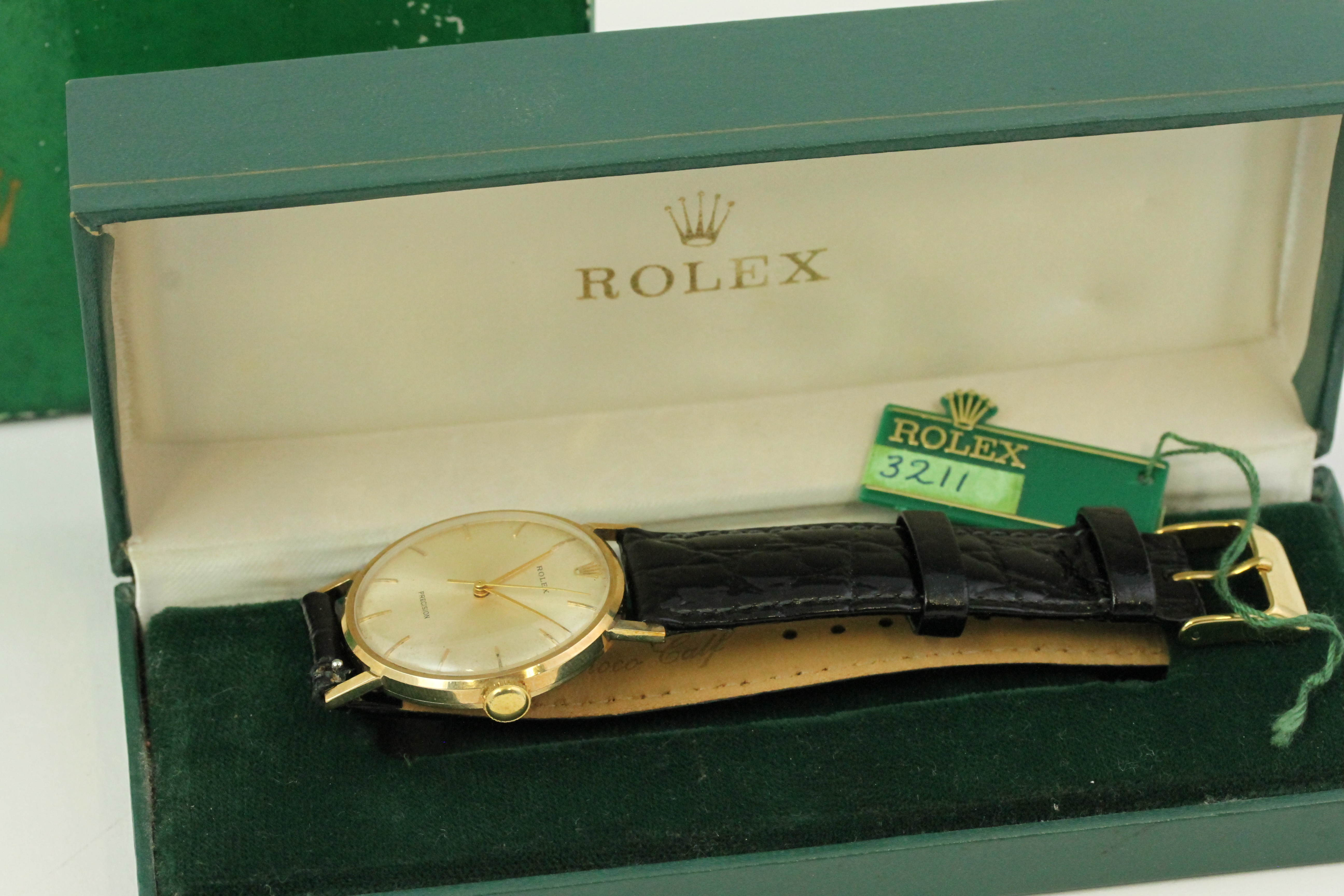 *TO BE SOLD WITHOUT RESERVE* 9CT VINTAGE ROLEX PRECISION WITH BOX - Image 2 of 6