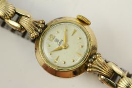 VINTAGE TUDOR WOMEN'S COCKTAIL WATCH REFERENCE 1250, circular dial with round hour markers, 15mm