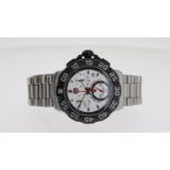 TAG HEUER FORMULA 1 REFERENCE CAH1111, silver dial, three subsidiary dials, black rotating outer