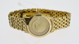 RAYMOND WEIL REFERENCE 5598, gold plated case and bracelet, champagne dial, Roman numerals,