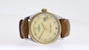 UNUSUAL ROLEX OYSTER PERPETUAL DATE REFERENCE 1505 CIRCA 1972 WITH PAPERS & RARE CHAMPAGNE BLOCK