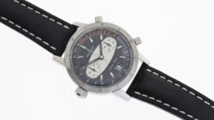 BREITLING CHRONO-MATIC REFERENCE 2110, two tone racing style dial,outer track, oragne detail,