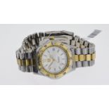 TAG HEUER AUTOMATIC 200M REFERENCE WK2121-0, silver dial, bi colour case and bracelet, 40mm,