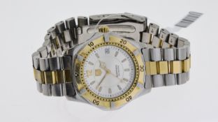 TAG HEUER AUTOMATIC 200M REFERENCE WK2121-0, silver dial, bi colour case and bracelet, 40mm,