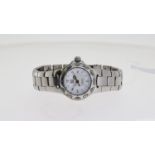 TAG HEUER PROFESSIONAL REFERENCE WL1315, white dial, rotating bzel, 30mm stainless steel case and