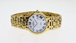 RAYMOND WEIL FIDELIO REFERENCE 9162, gold plated, white dial with Roman numerals, 35mm case, and