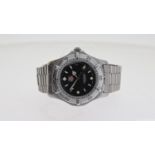 TAG HEUER PROFESSIONAL 200M 962.006R, black dial, luminous hour markers, rotating outer bezel,